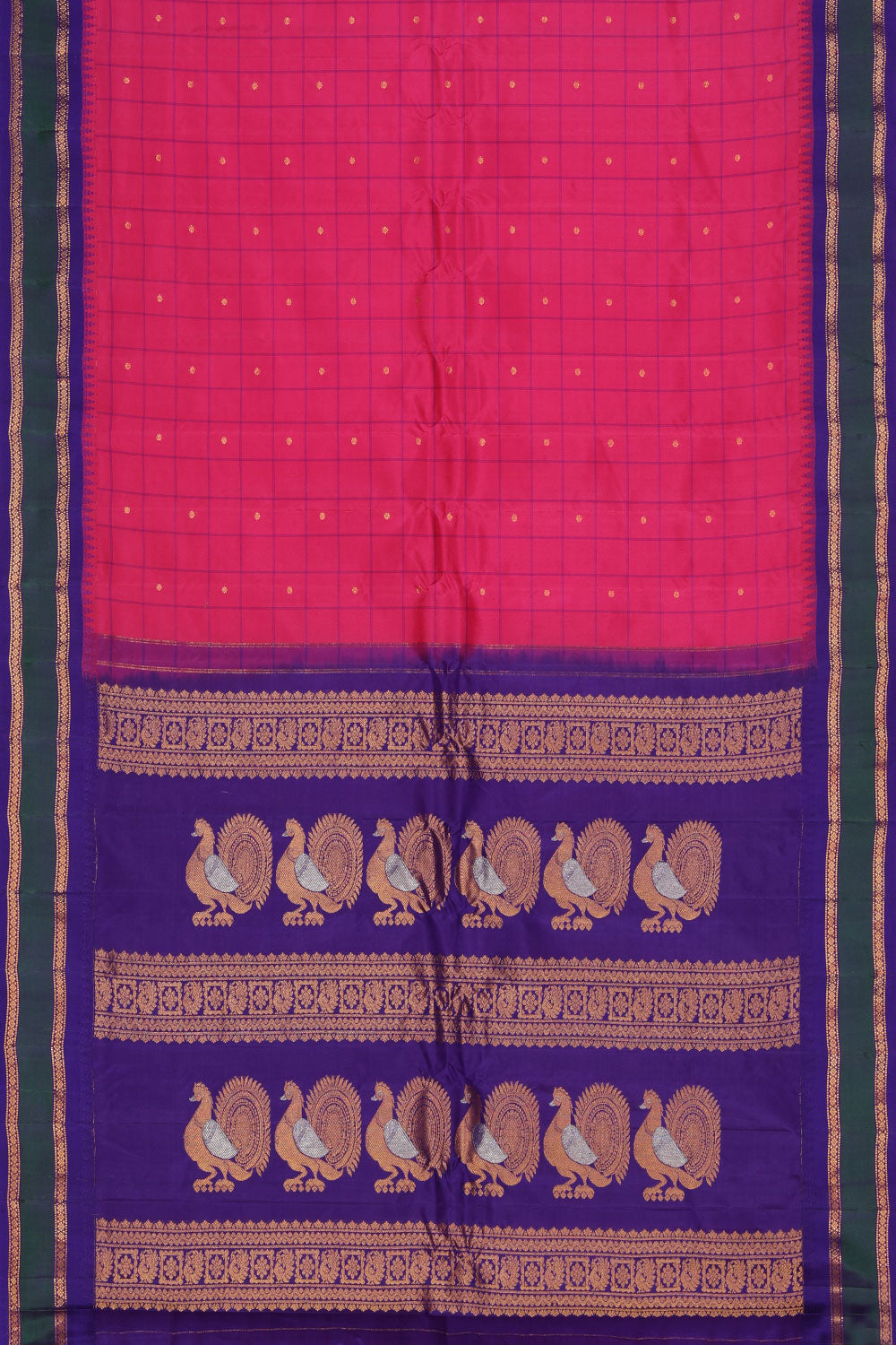 Gadwal Silk Pink Saree