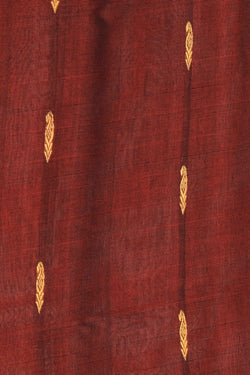 Image of Gadwal Cotton Silk Maroon Saree