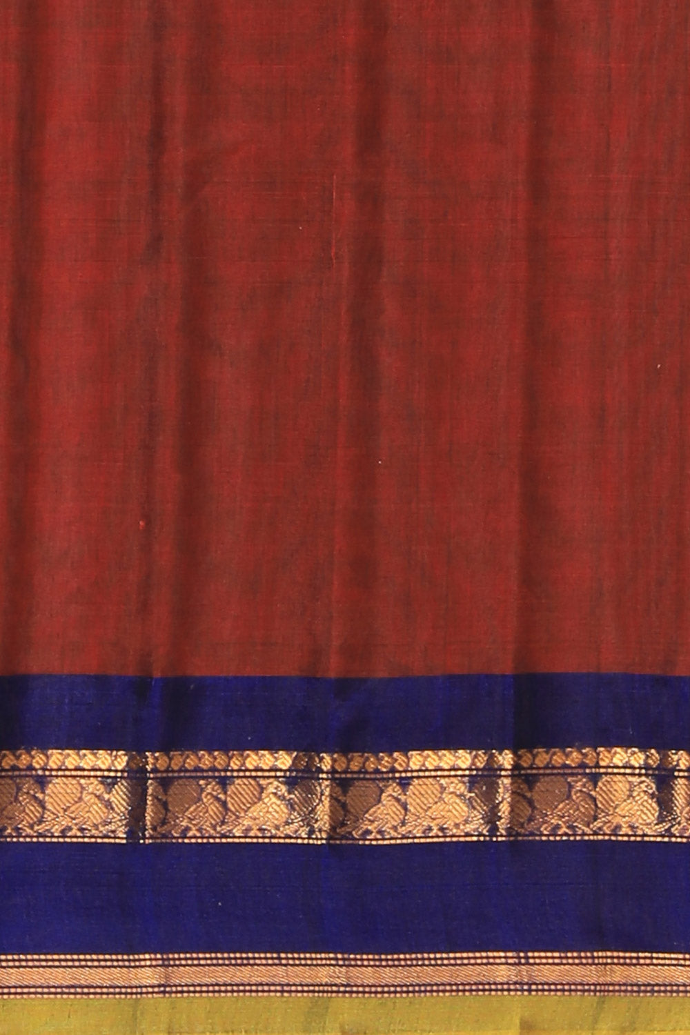 Gadwal Cotton Silk Maroon Saree