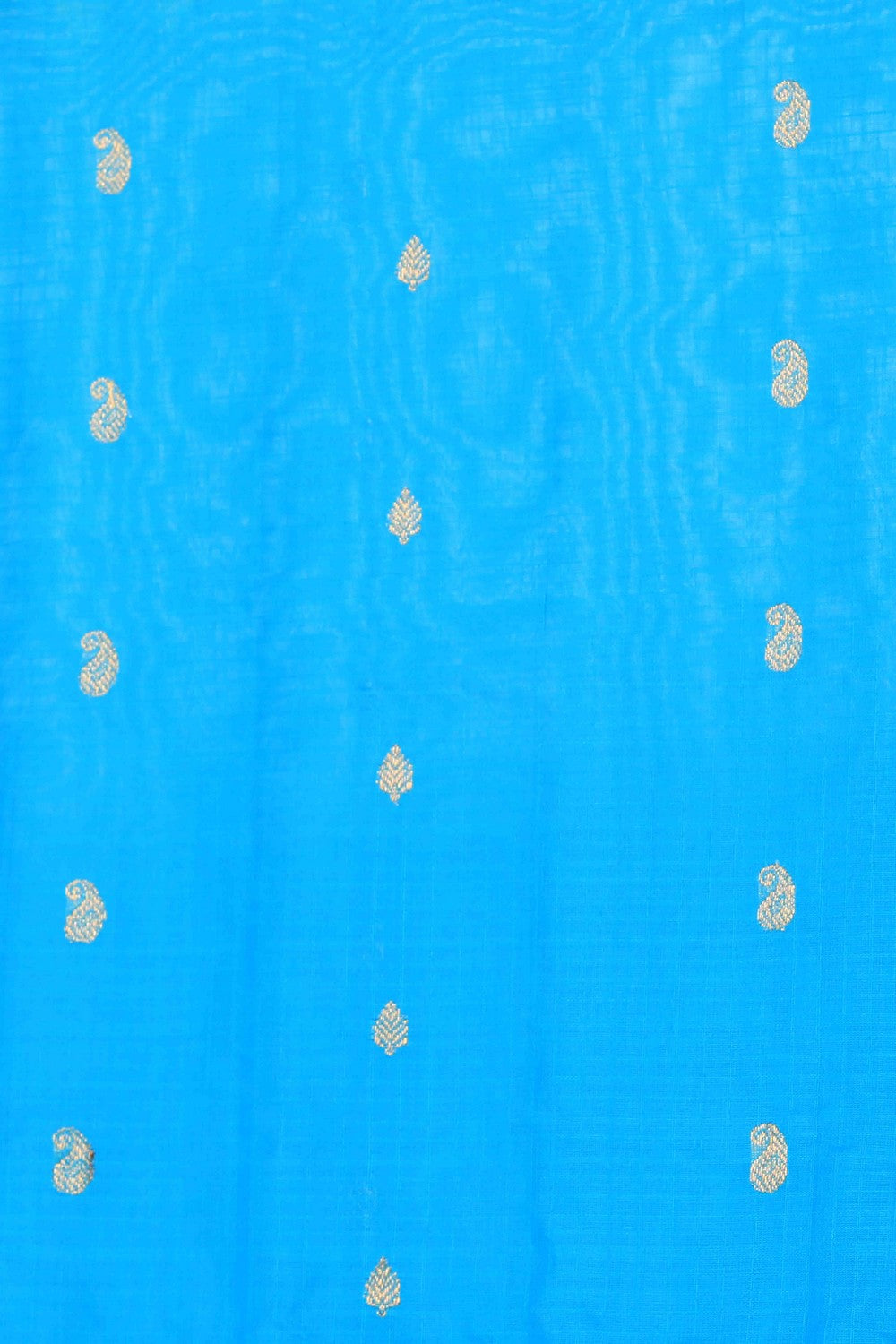 Image of Gadwal Cotton Silk Blue Saree