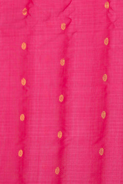 Collection of Gadwal Cotton Silk Lotus Pink Saree in a gallery layout