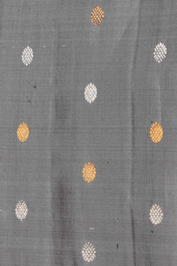 Image of Gadwal Silk Grey Saree