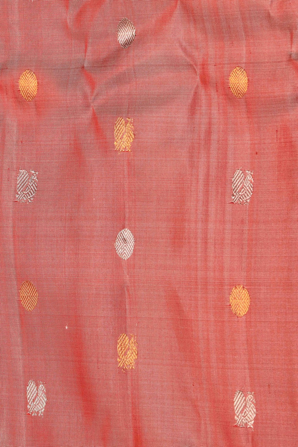 Gadwal Silk Coral Pink Saree