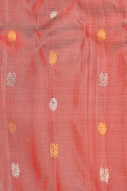 Image of Gadwal Silk Coral Pink Saree