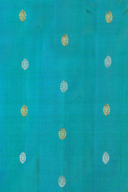 Image of Gadwal Silk Sea Green Saree