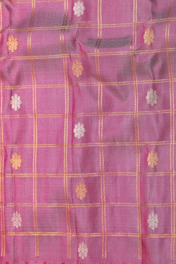 Image of Gadwal Silk Purple Saree