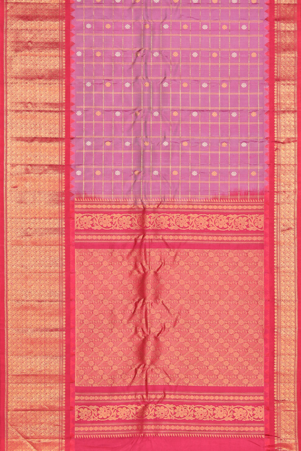 Gadwal Silk Purple Saree