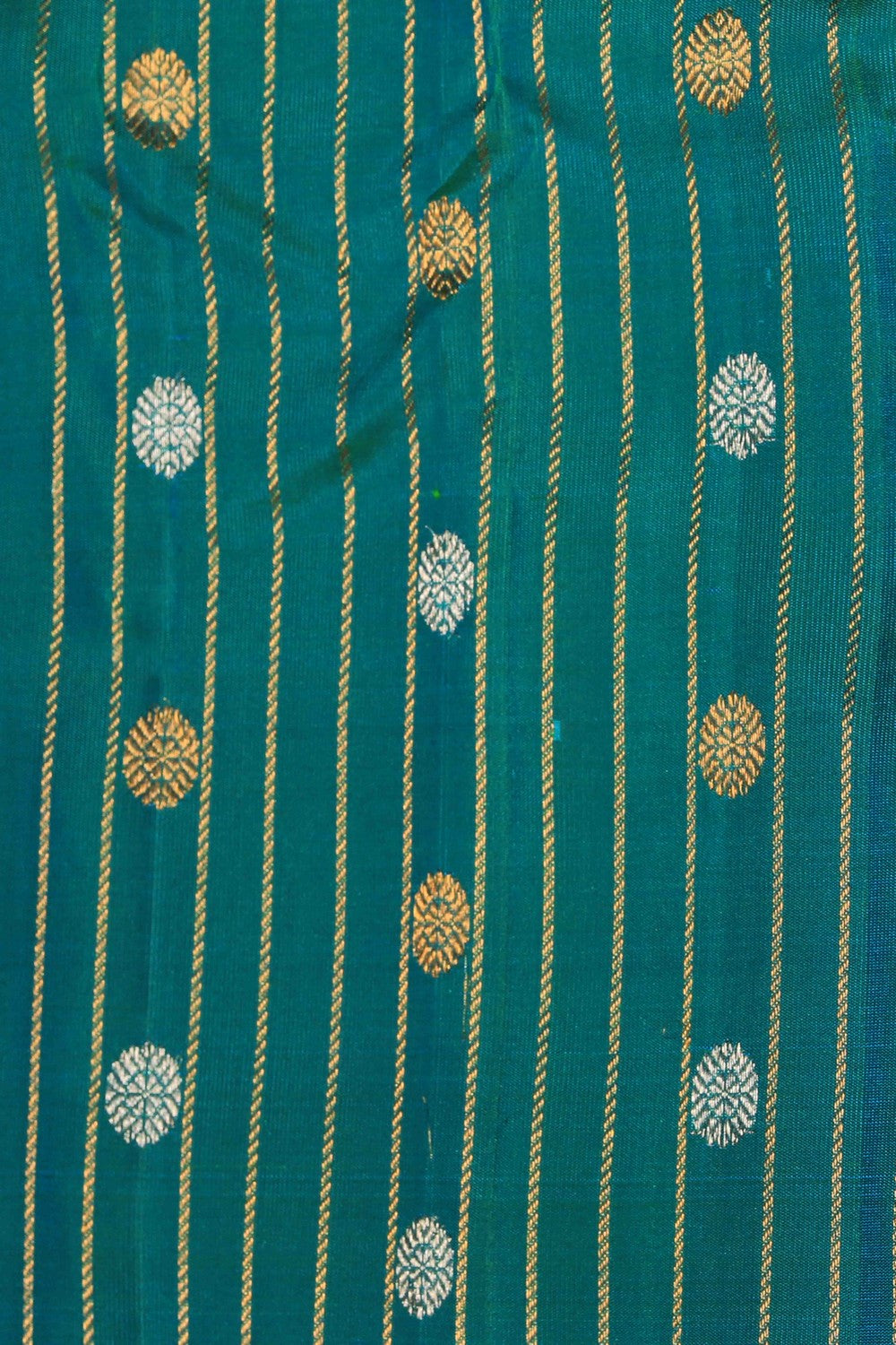 Gadwal Silk Emerald Green Saree