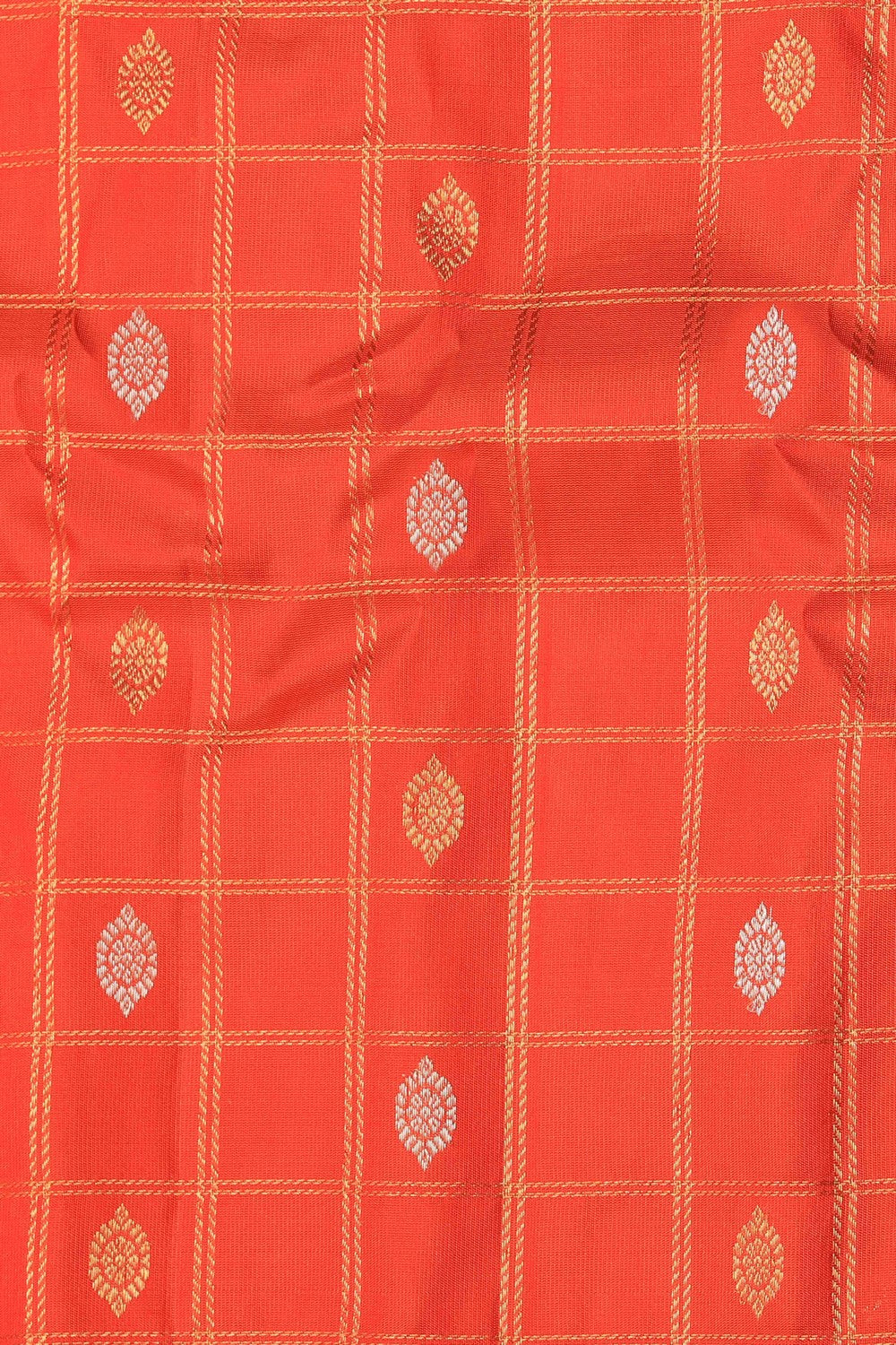 Gadwal Silk Orange Saree