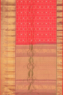 Image of Gadwal Silk Pink Saree