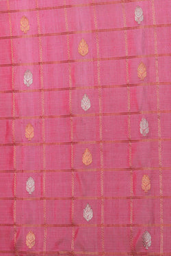 Image of Gadwal Silk Pink Saree