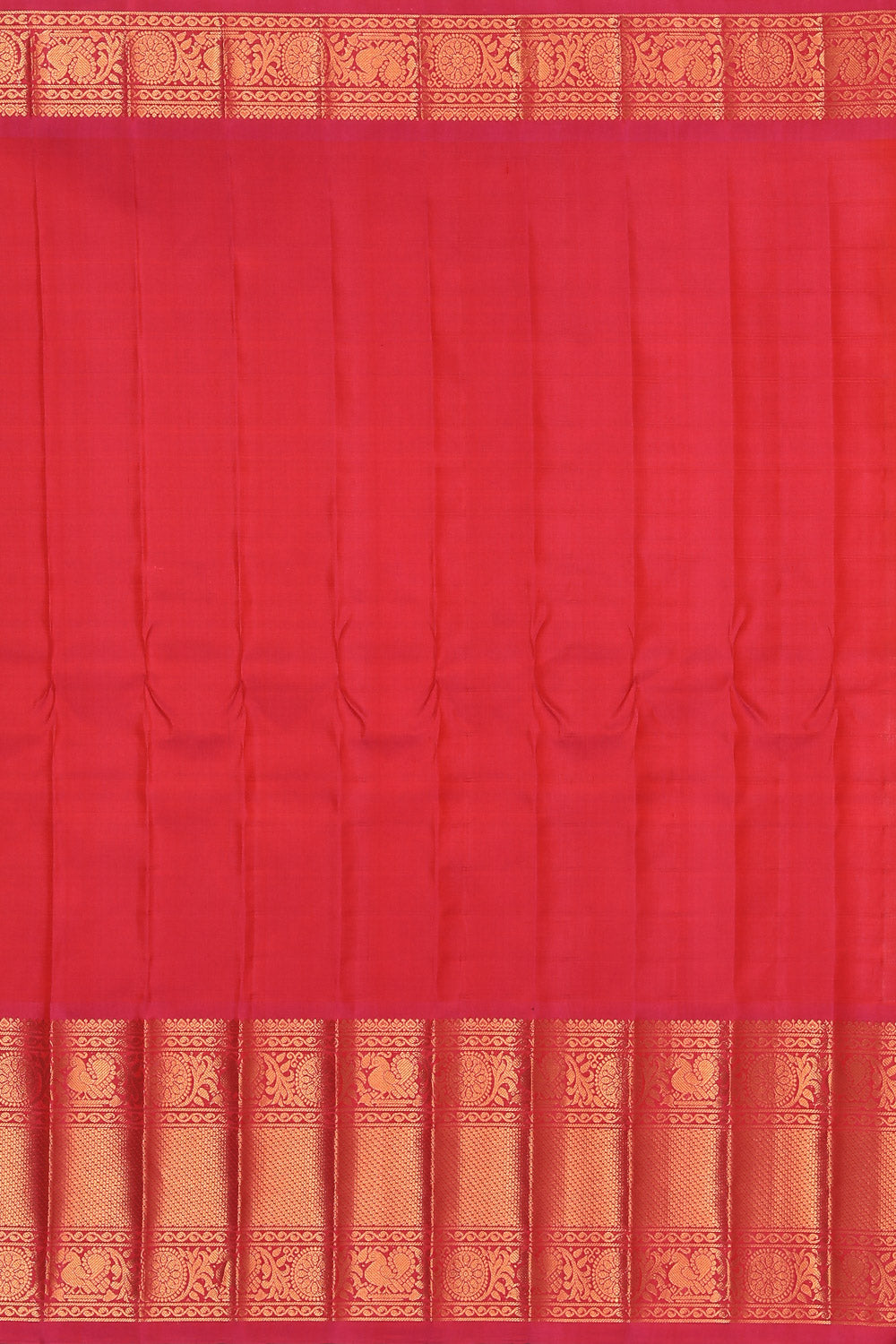 Gadwal Silk Orange Saree