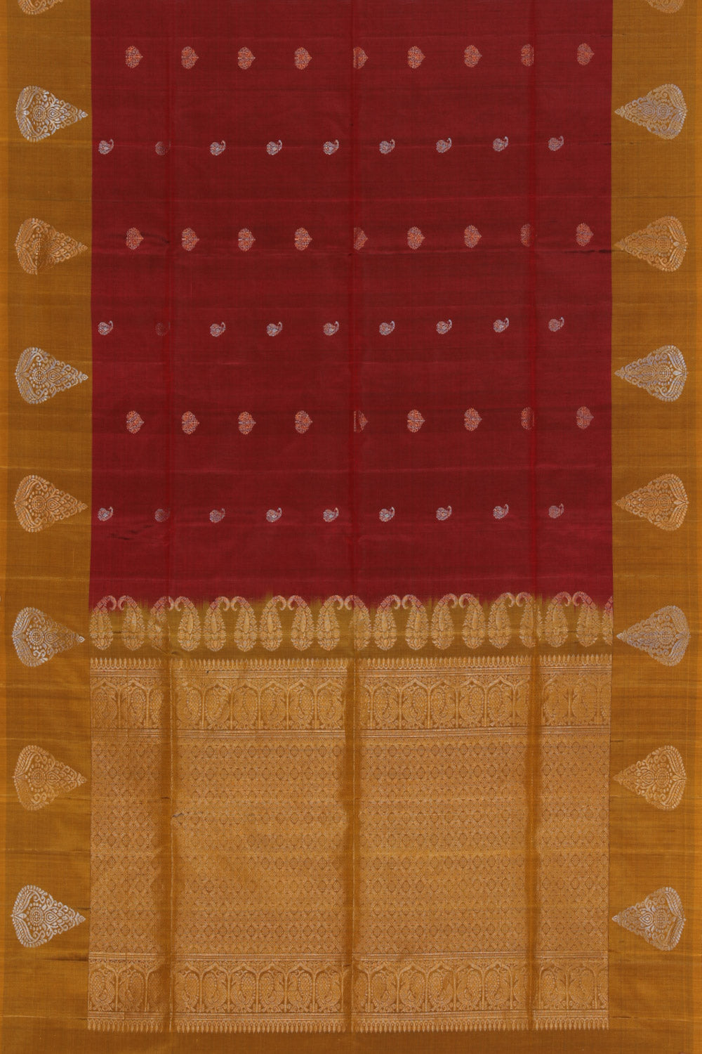 Collection of Soft Silk Maroon Saree in a gallery layout