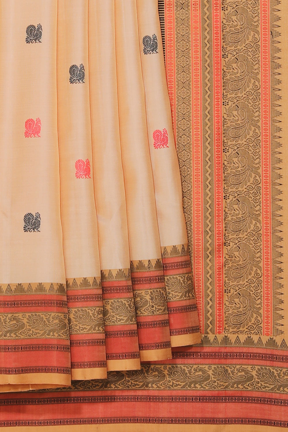 Collection of Simple Yet Elegant Beige Saree in a gallery layout