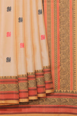 Collection of Simple Yet Elegant Beige Saree in a gallery layout