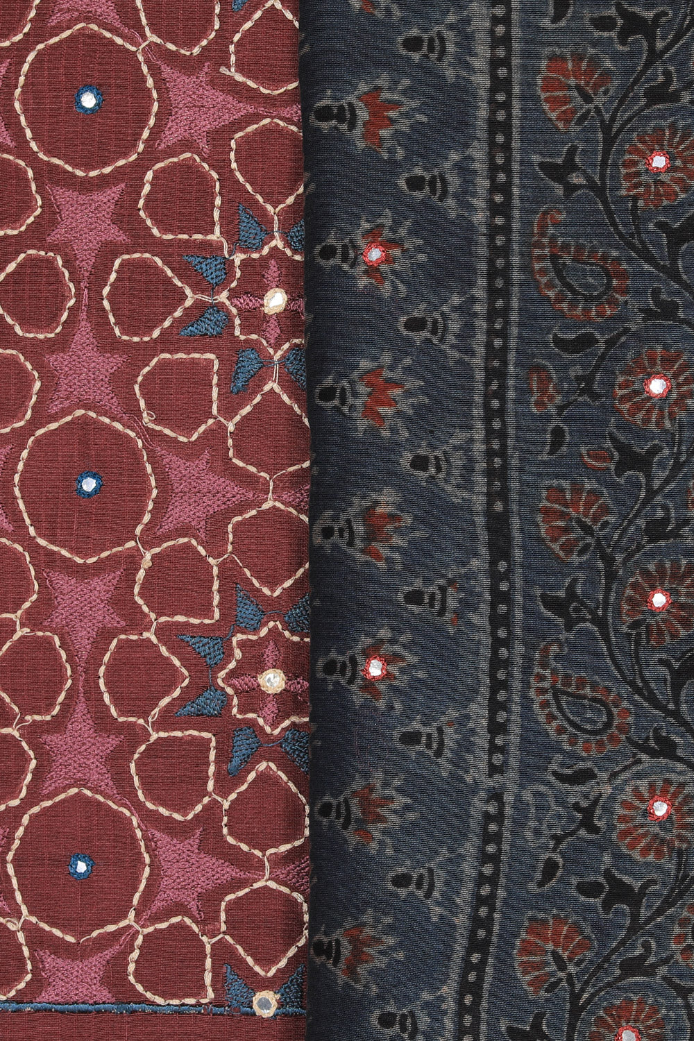 Image of Unstitched Suit With Dupatta (3 Pcs Set)