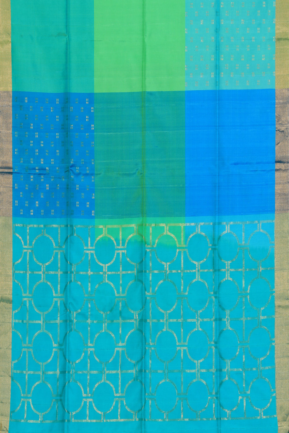 Image of Soft Silk Sea Green Saree