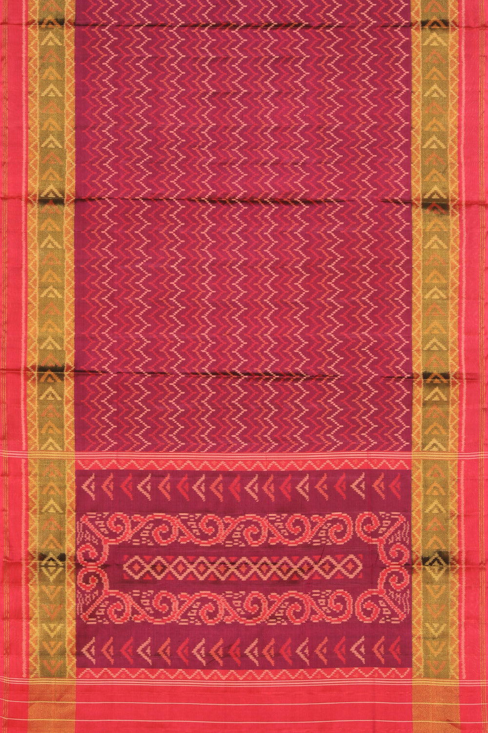 Rajkot Patola Silk Plum Violet Saree