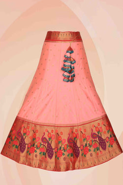 Collection of Pink Lehenga Unstitched 3 Pcs Set in a gallery layout