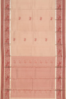 Collection of Simple Yet Elegant Silk Beige Saree in a gallery layout