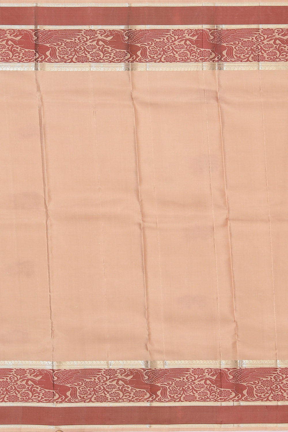 Image of Simple Yet Elegant Silk Beige Saree