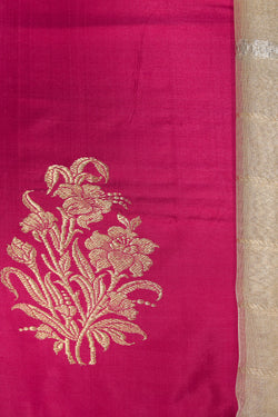 Collection of Banarasi Silk Unstitched Suit With Dupatta (3 Pcs Set) in a gallery layout