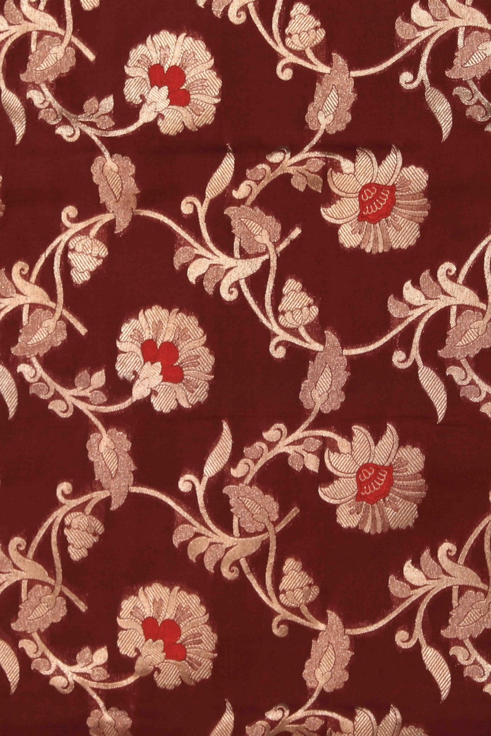 Image of Banarasi Silk Maroon Saree