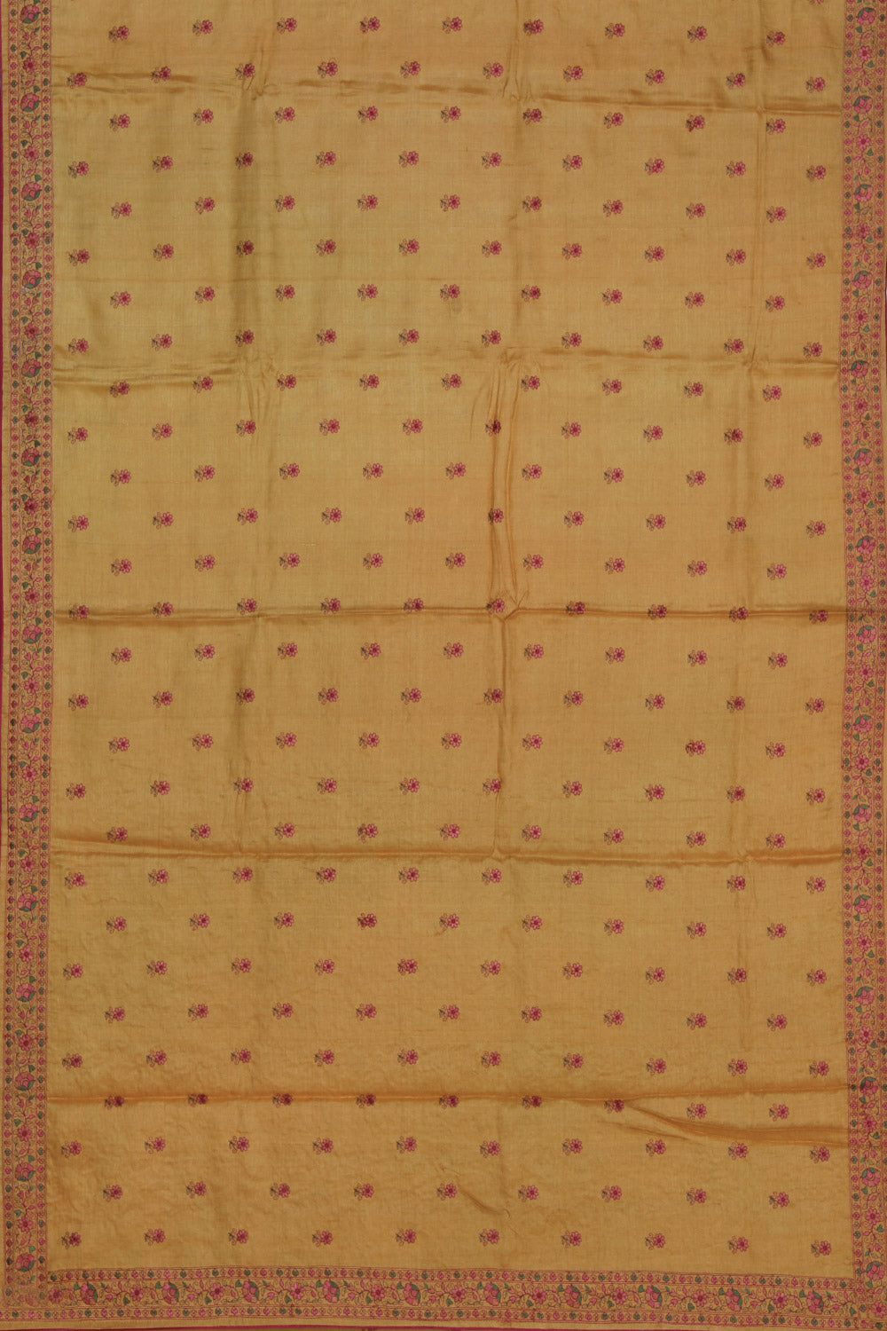 Tussar Silk Mustard Saree