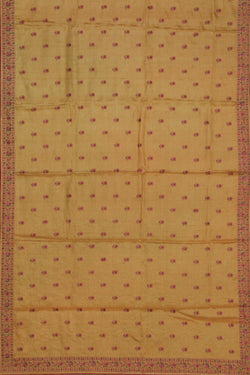 Image of Tussar Silk Mustard Saree