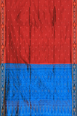 Collection of Pochampally Ikat Silk Unstitched Suit With Dupatta (3 Pcs Set) in a gallery layout