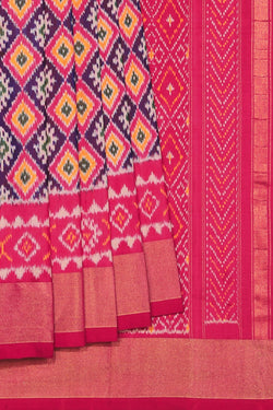 Collection of Pochampally Silk Ikat Saree in a gallery layout