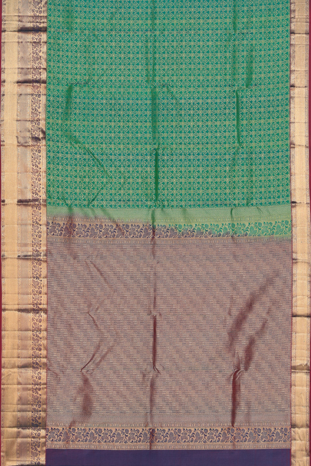 Kanchi Silk Sea Green Saree