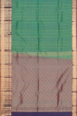 Image of Kanchi Silk Sea Green Saree