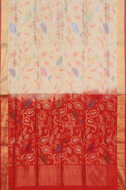 Image of Uppada Silk Off White Saree