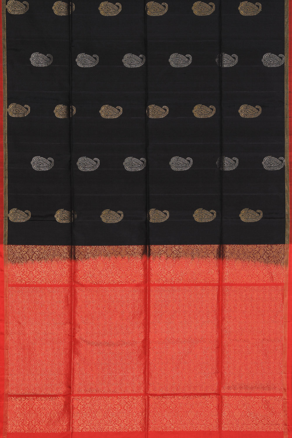 Collection of South Silk Black Saree in a gallery layout