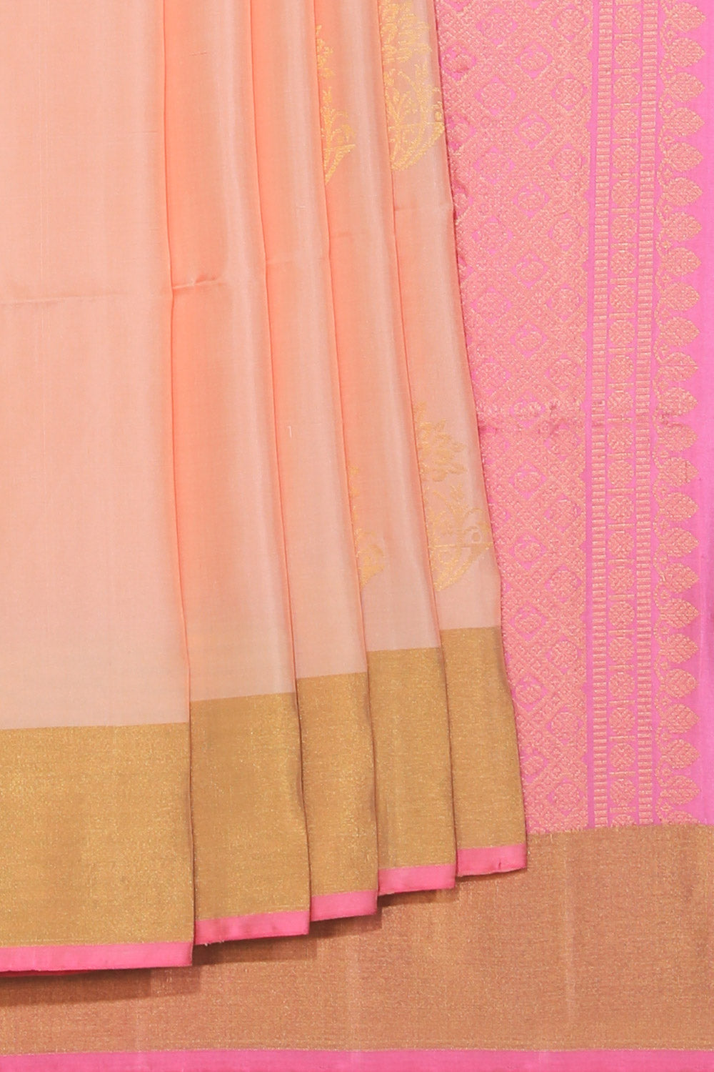 Collection of South Silk Beige Saree in a gallery layout