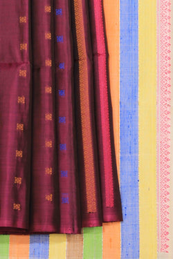 Collection of South Silk Violet Saree in a gallery layout