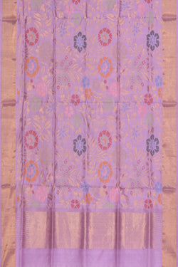 Collection of Uppada Silk Lavender Pink Dupatta in a gallery layout