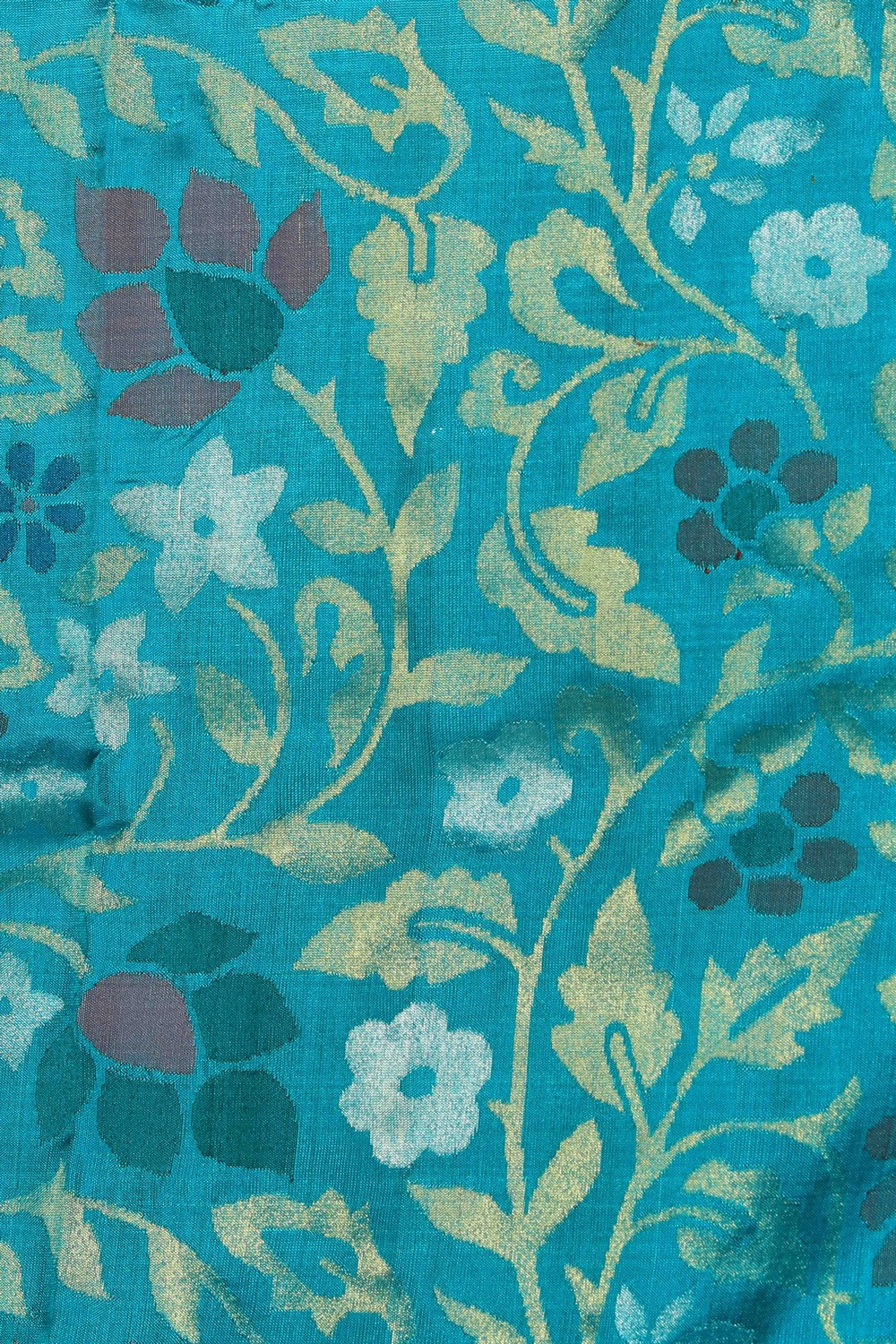 Image of Uppada Silk Teal Blue Saree