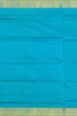 Collection of Uppada Silk Teal Blue Saree in a gallery layout