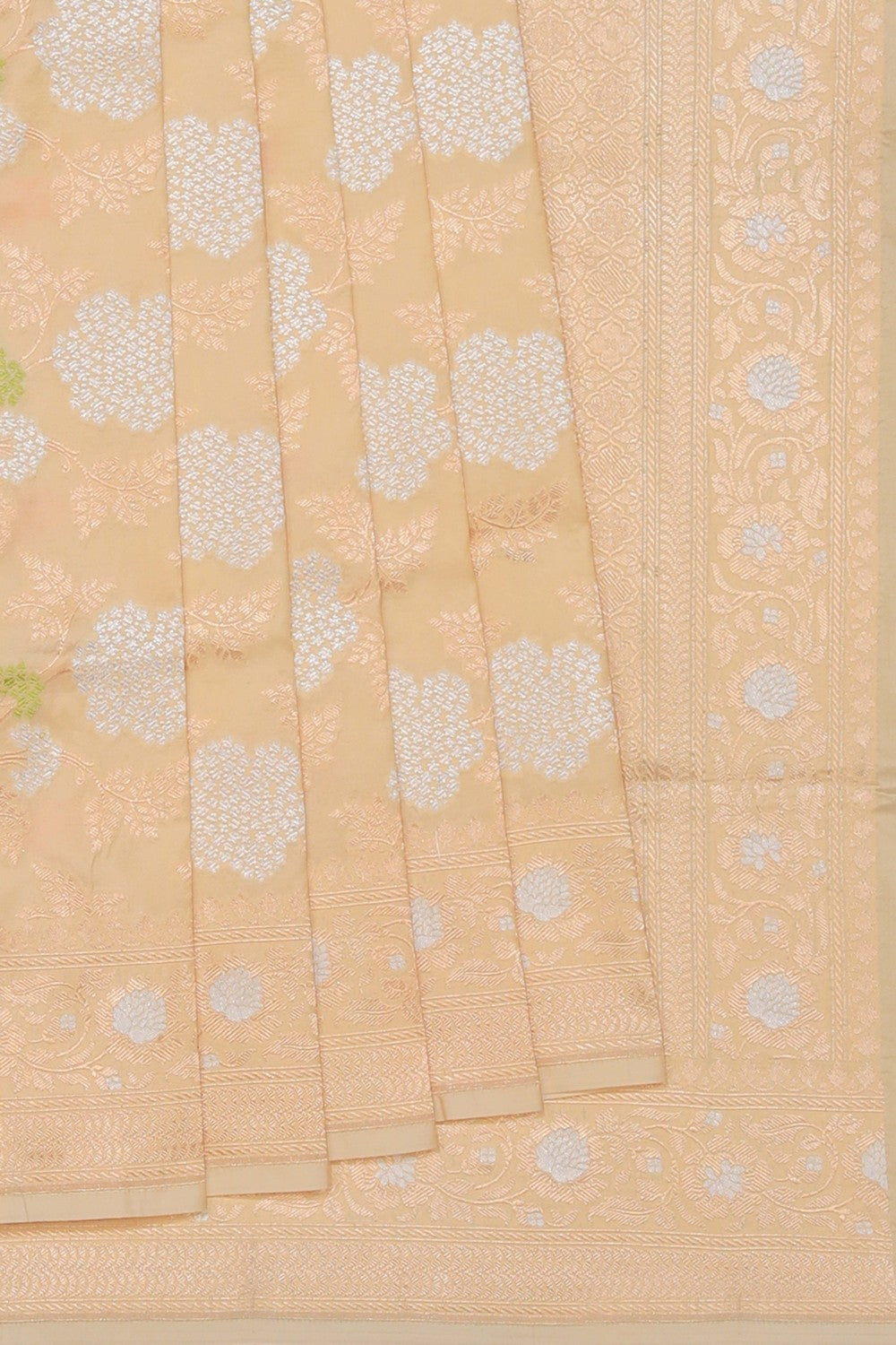 Collection of Banarasi Silk Beige Saree in a gallery layout