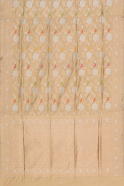 Collection of Banarasi Silk Beige Saree in a gallery layout