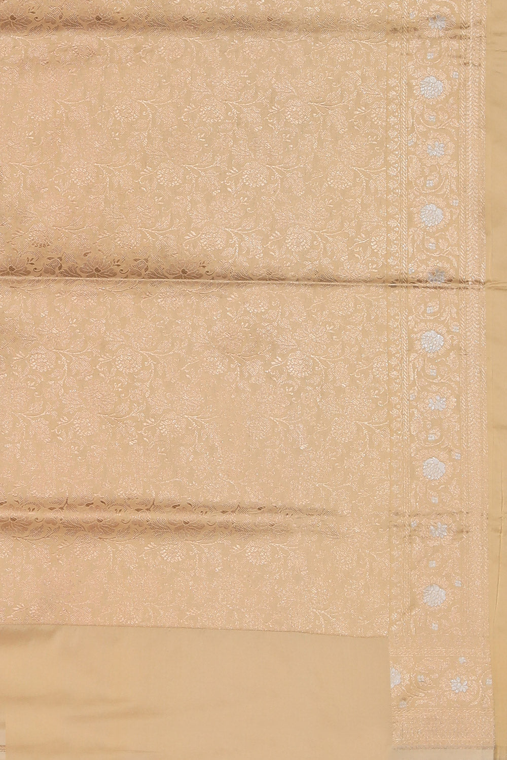 Image of Banarasi Silk Beige Saree