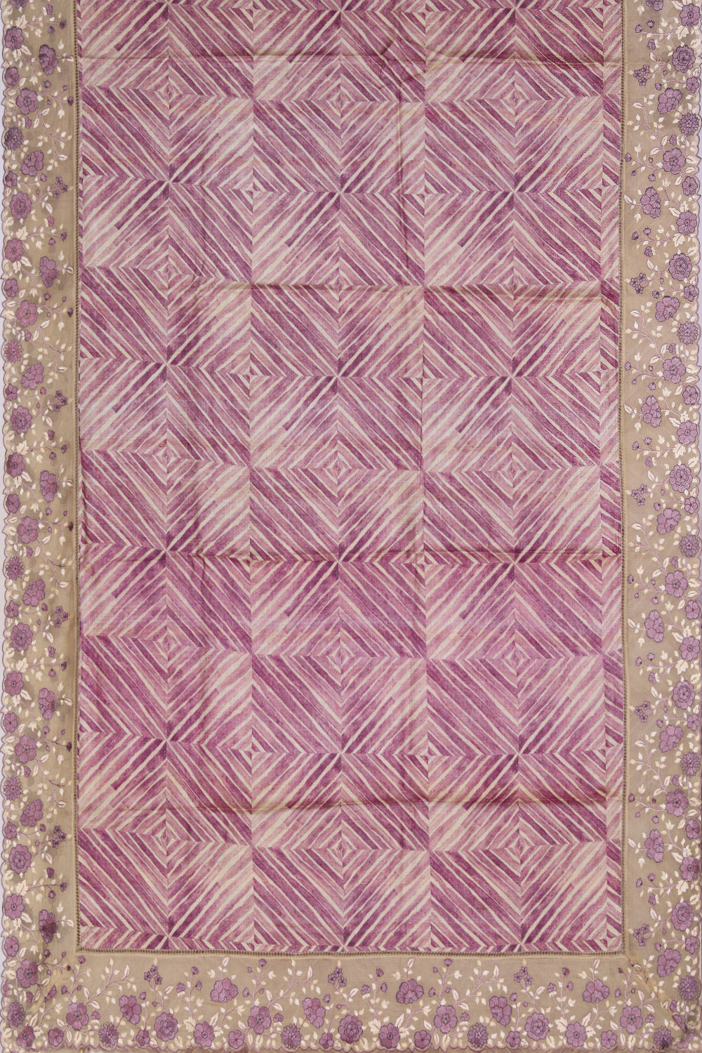 Image of Tussar Silk Purple Saree