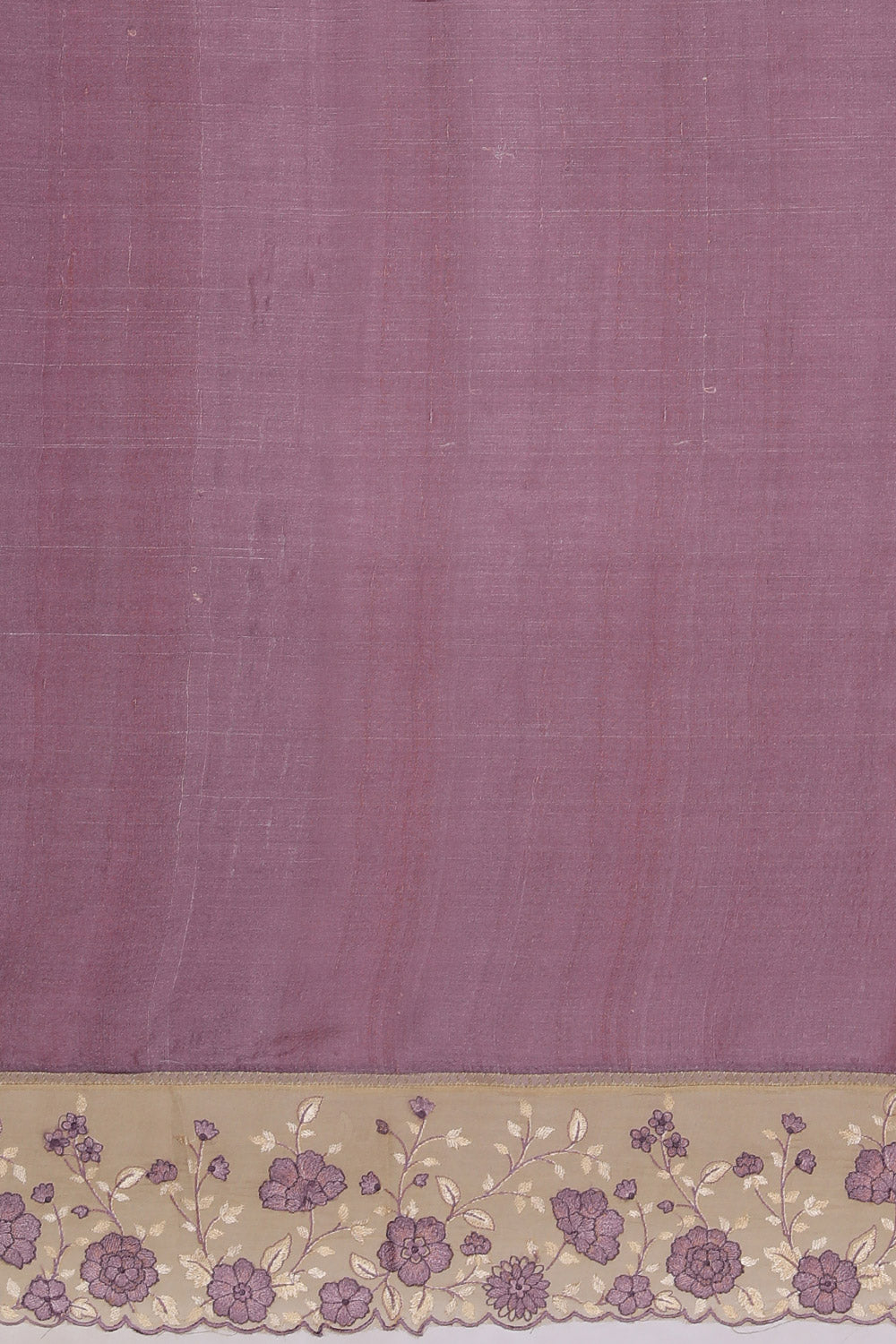 Image of Tussar Silk Purple Saree