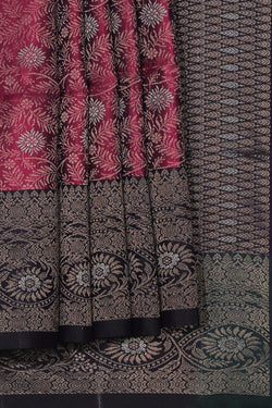 Collection of South Silk Plum-Pink Saree in a gallery layout