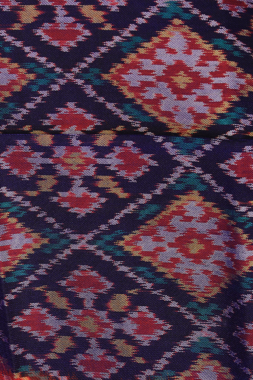 Rajkot Ikat Silk Purple Dupatta