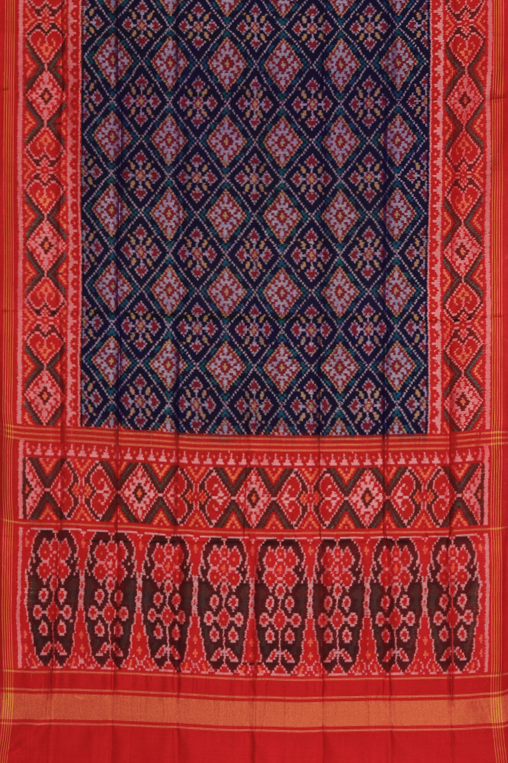 Rajkot Ikat Silk Purple Dupatta