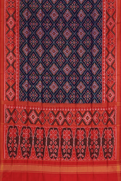 Image of Rajkot Ikat Silk Purple Dupatta