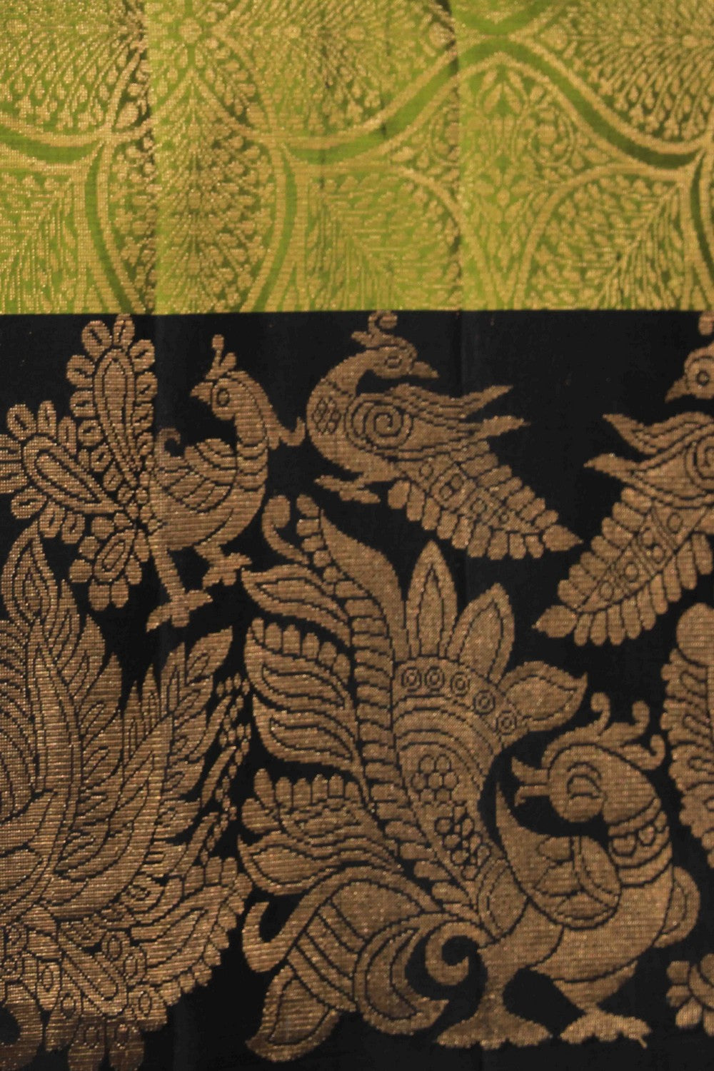 Collection of South Silk Green Saree in a gallery layout